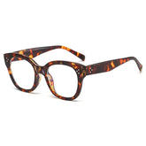 Oversized Square Leopard Glasses